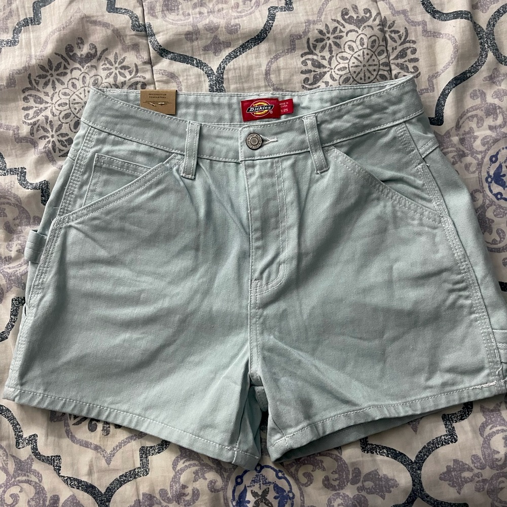 Brand new Light Blue High Waisted Dickies Carpenter shorts!
